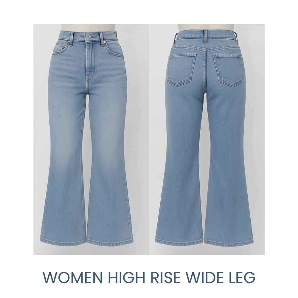 Women High Rise Wide Leg